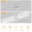 39.3" Dimmable LED Bath Bar Vanity Light(Set of 2)