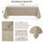 Taupe Linen-Textured Rectangular Tablecloth 60'' x 120''