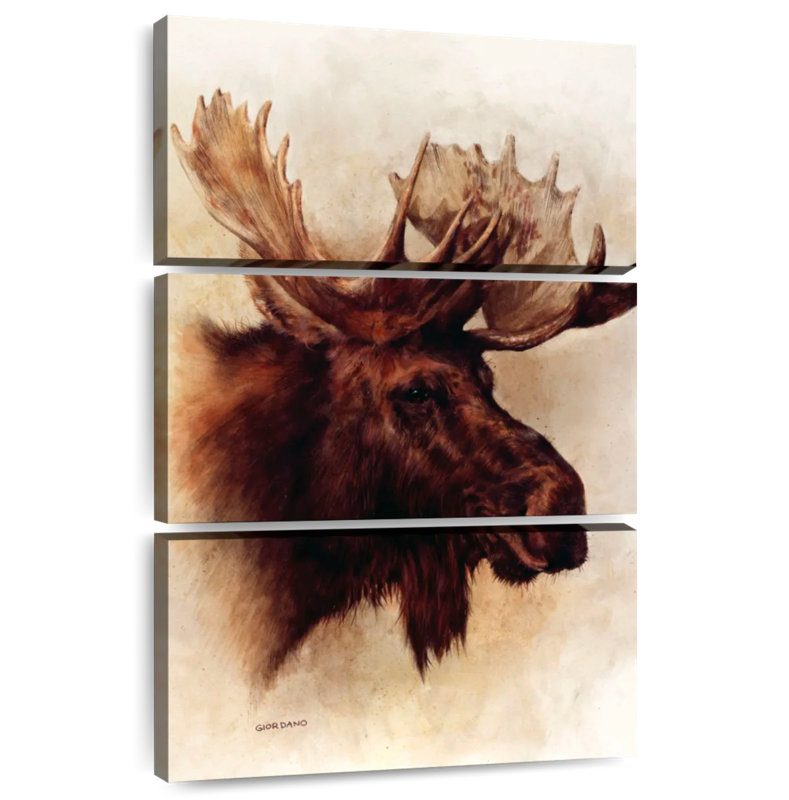 Brampt A Moose Portrait, 45" H x 28" W