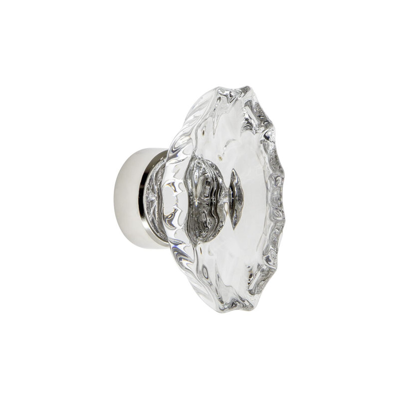Biarritz Oval Knob, Polished Nickel