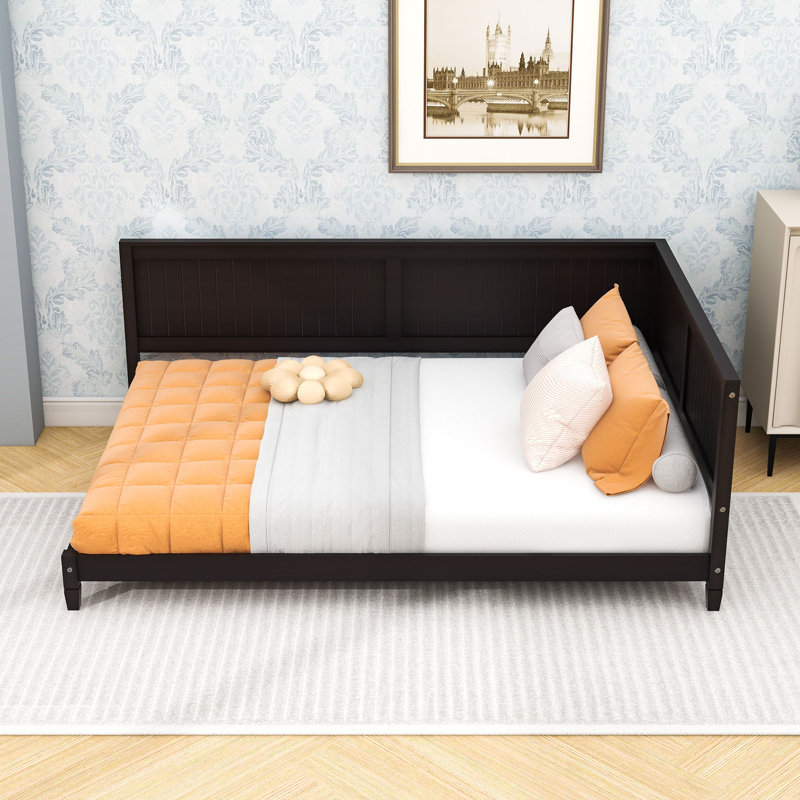 Full Size Wood Daybed with Convertible Sofa Feature, Espresso