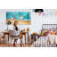 Magnetic Memo Board Whiteboard - 120 x 60 cm - With Marker and Magnets - Sea Beach People