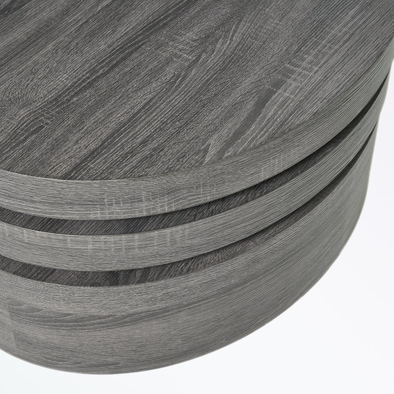 Rotating coffee table with sturdy base