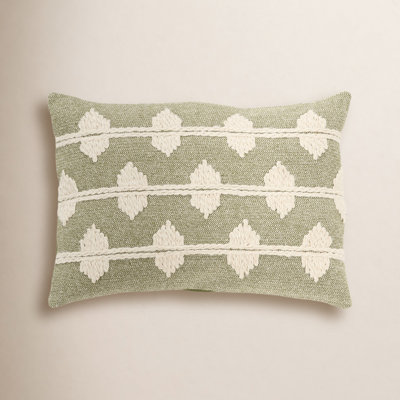 Heiden 20" x 14" Embroidered Throw Pillow