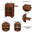 Richmond Deluxe Lectern Cart, Medium Oak-122290207