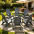 Ensemble de 6 chaises Adirondack pliantes en PEHD