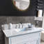 Lavabo de salle de bain rectangulaire encastré en pierre 22 po Myhome Keepers