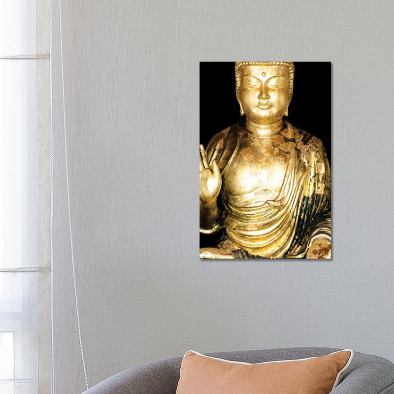 Golden Buddha III by Philippe Hugonnard - Wrapped Canvas Gallery-Wrapped Canvas Giclée, 66.04 cm H x 45.72 cm W x 1.91 cm D