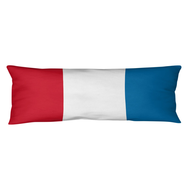 Polyester Medium Pillow, Mississippi Rebellion, White/Powder Blue