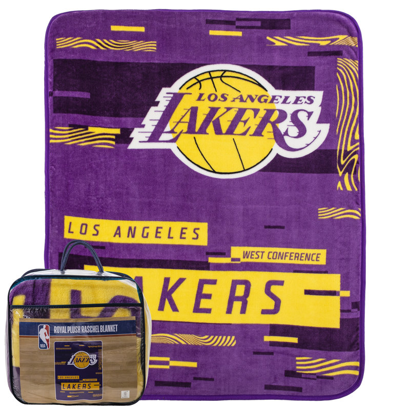 Throw Blanket, Purple/Yellow, Los Angeles Lakers