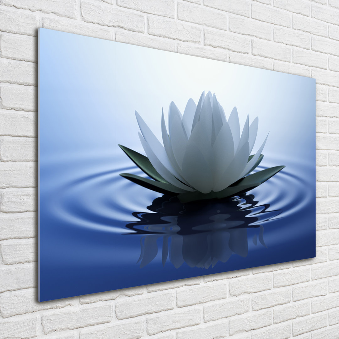 Glasbild Water Lily