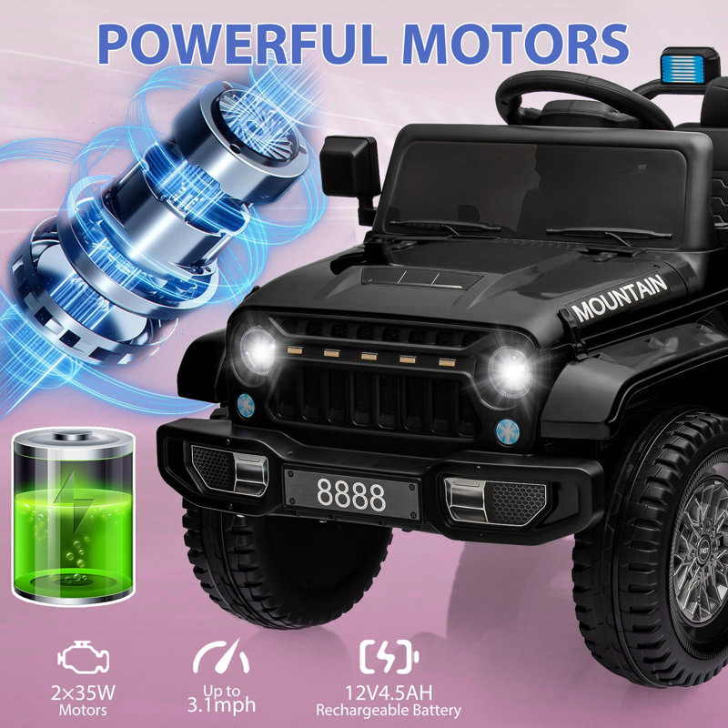 Idealhouse Battery Powered Ride On, Black