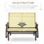 Chaise berçante d'extérieur en métal-1360069765