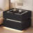 2-drawer Modern Smart Nightstand With Led Lighting And Wireless Charging-1974581743