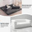 Canapé-lit 80,7 po en velours côtelé avec rangement, causeuse convertible pour petits espaces-1544603714