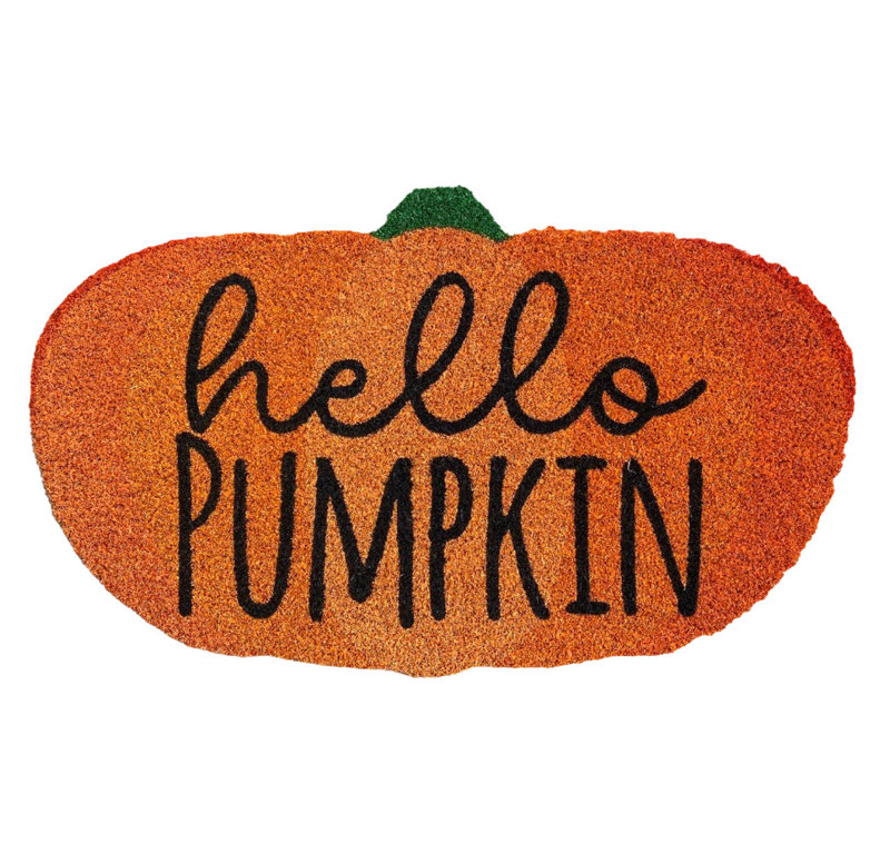 Paillasson Hello, L 18 po x L 30 po, Orange
