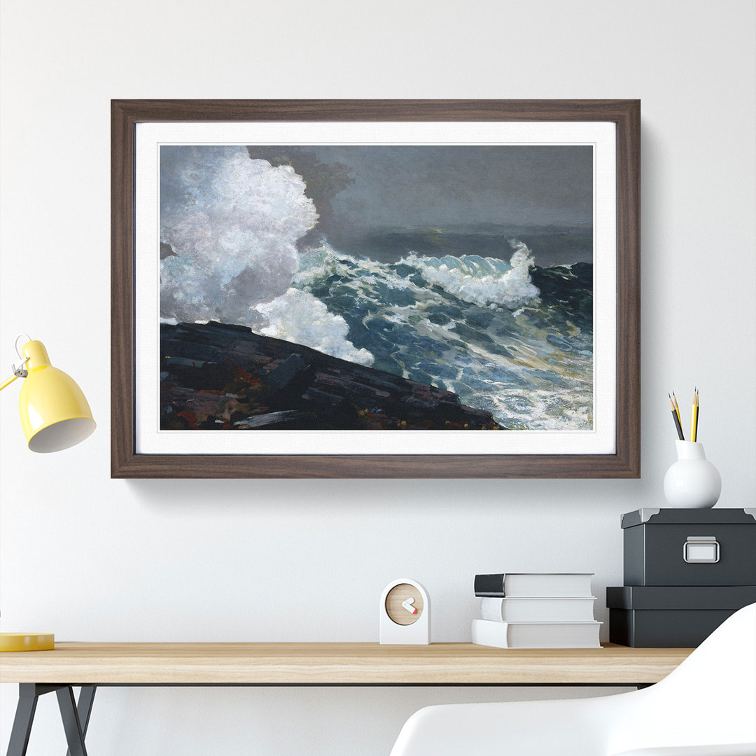 Northeaster by Winslow Homer - Picture Frame Painting