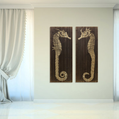 " Seahorse A&B " 2 - Pieces