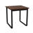 Gansett Waiting Reception End Table Metal Frame 20x20" High Pressure Laminate Top-50878866-50878867