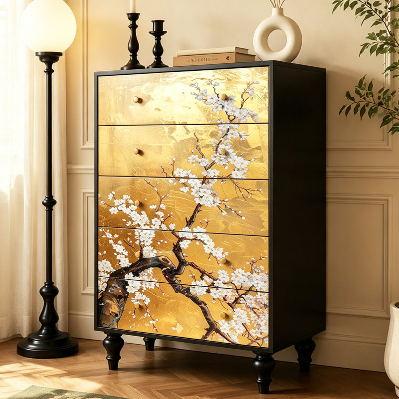French Retro Minimalist Style Accent Chest