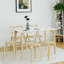 Chaise d'appoint empilable en bois massif Ginyard