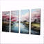 «Cherry Blossom Spring River - River», ensemble de 4 décorations murales-1543820627