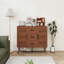 Armoire de rangement en bois avec 3 tiroirs et tablettes