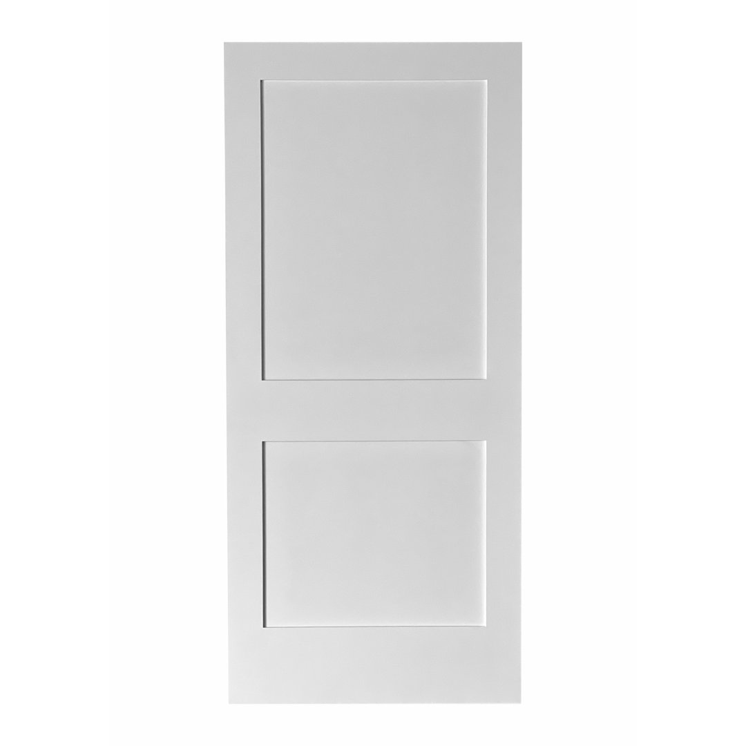 Gauss Single Panel Solid Core Primed Smooth Texture Interior Door Slab RESO