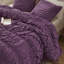 Ensembles de literie romantiques, édredon simple en microfibre avec motif chic froncé