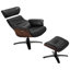 Fauteuil inclinable avec repose-pieds pivotant en cuir véritable 31 po Dillon-114180344