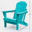 Confortable chaise pliante Adirondack, Hdpe semblable au bois avec deux porte-gobelets pour le jardin et la cour