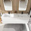 Meuble-lavabo mural double 72 po avec plateau en marbre de culture Kimie-651957426