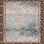 Tapis tissé élégant, 4 x 6 pieds, 100% polyester | Antibactérien, impression numérique 3D, dessous en feutre de PVC antidérapant | Lavable à la machine, d'une hauteur de poils de 0,4 po, parfait pour le décor du salon et de la chambre à coucher-341413111