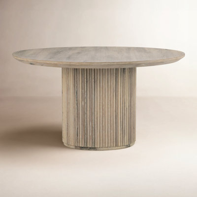 Vander Round Washed Dining Table by Joss and Main