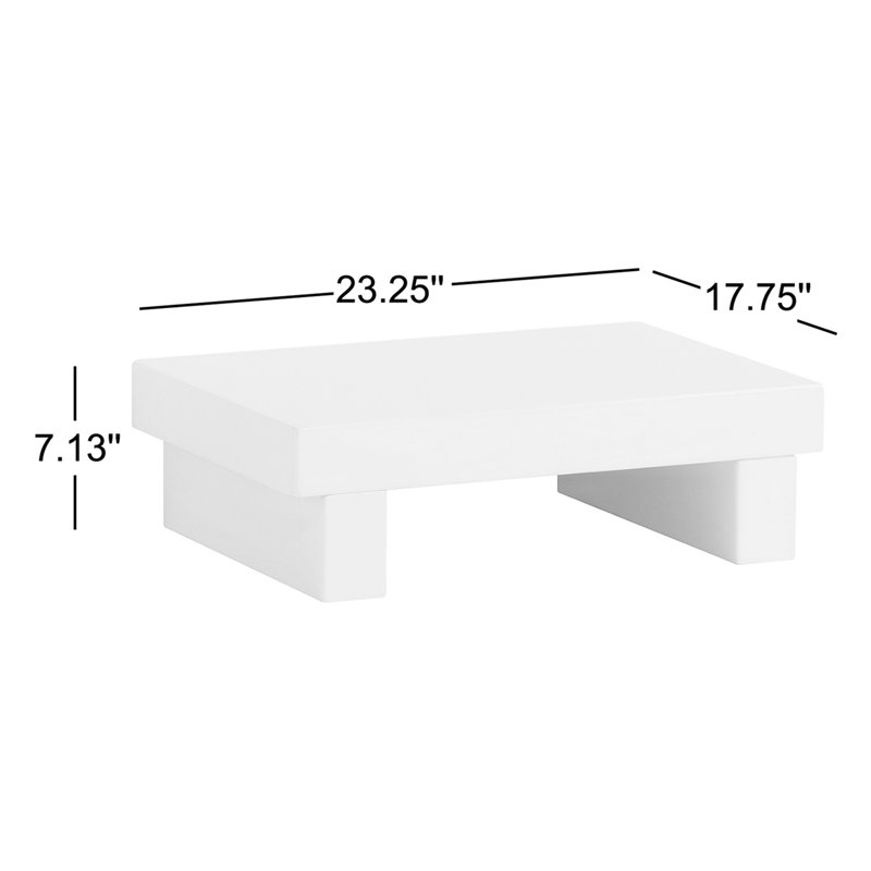 Emaje 23.25'' W Nightstand, Glossy White