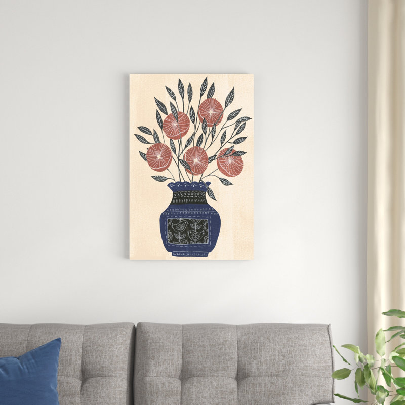 Vase de fleurs I, H 30 po x l 20 po x P 1,25 po