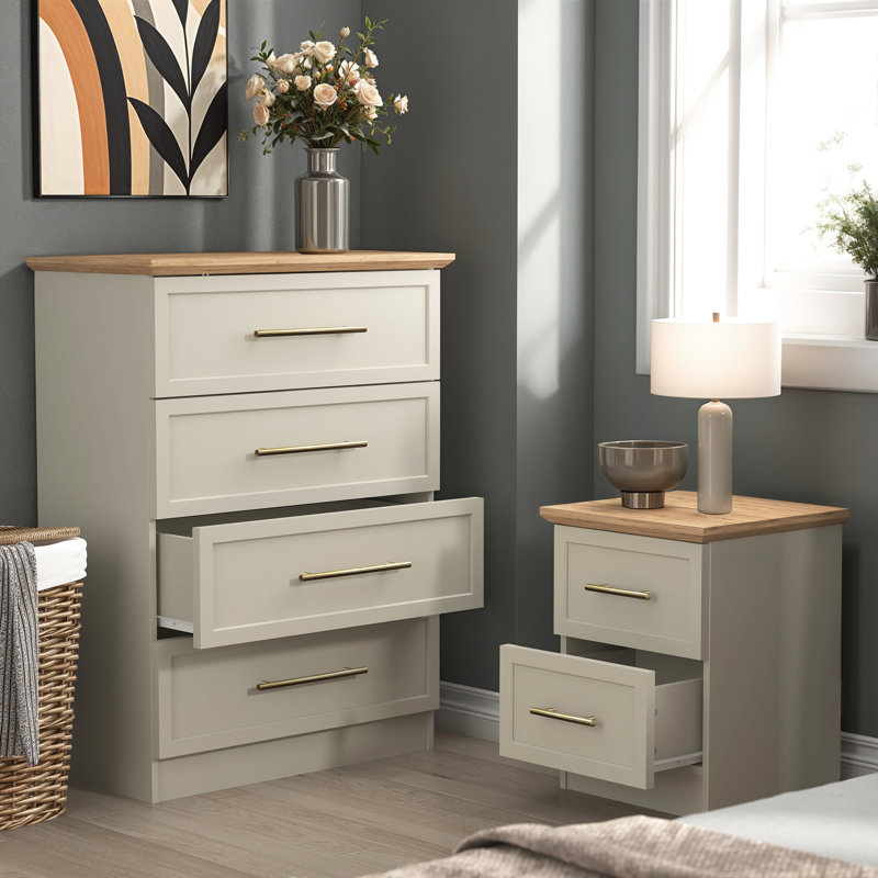 Storage Duo Bedroom Set, Light Grey