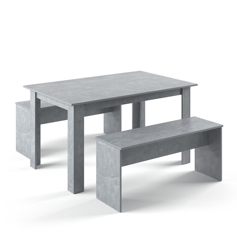 Monette Dining Set, Concrete