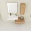 Meuble-lavabo mural 30 po avec lavabo en résine et armoire latérale, tiroir à fermeture en douceur, armoire combinée-847564579