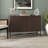 48" Fluted Sideboard with Adjustable Shelves & Cable Management — Alder Brown Scandinavian Storage Cabinet for Dining Room or Living Room | Dodson-1396032279