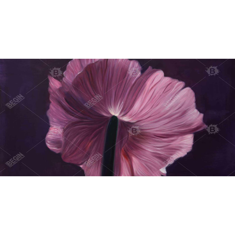 Purple petals - 15.75"x31.50" Desk mat