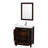 Sheffield 30" Freestanding Single Bathroom Vanity with Cultured Marble Top with 24" Mirror-59388302-59388300