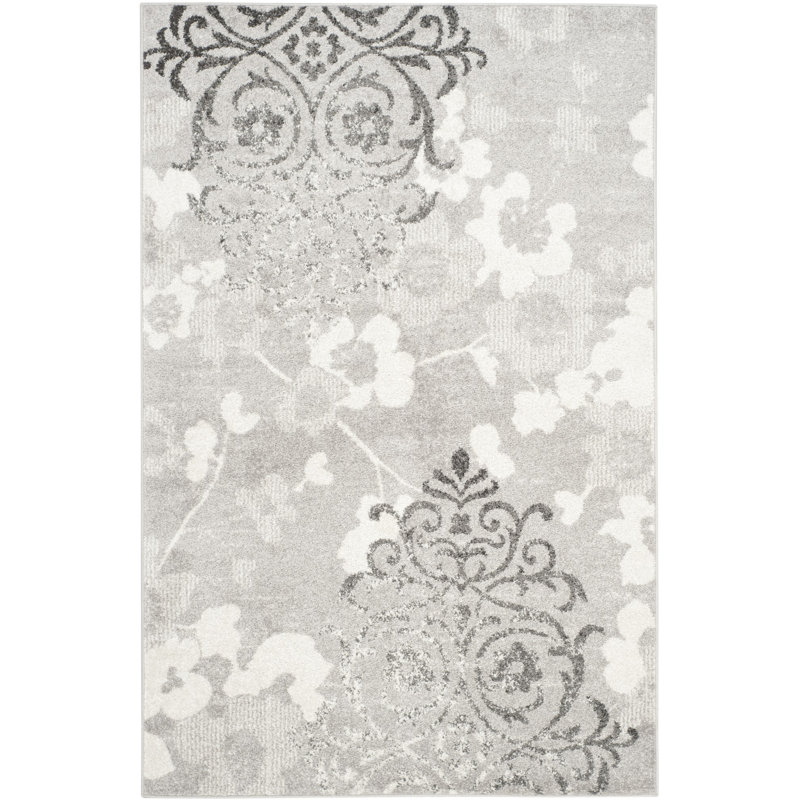Issleib Floral Hand Woven Area Rug, Rectangle 122 x 183 cm