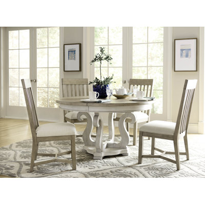 Oakman Extendable Round Dining Table