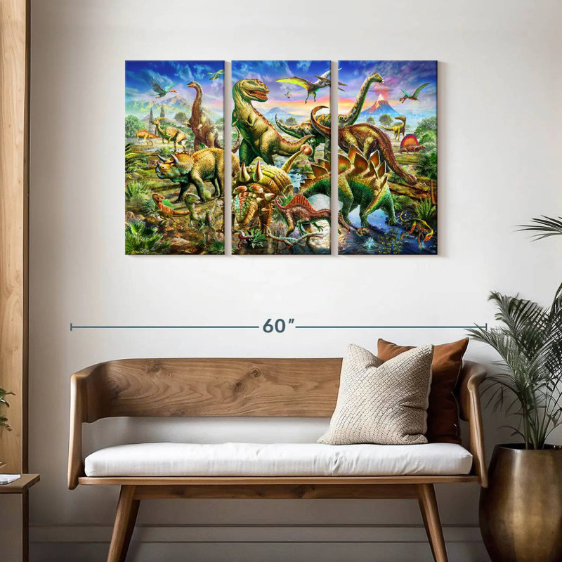 Ashelle Dinoscene - Horizontal, 28" H x 45" W