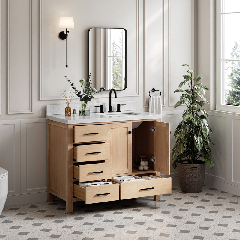 Ensemble de meuble-lavabo simple 43 po Cambridge, Chêne
