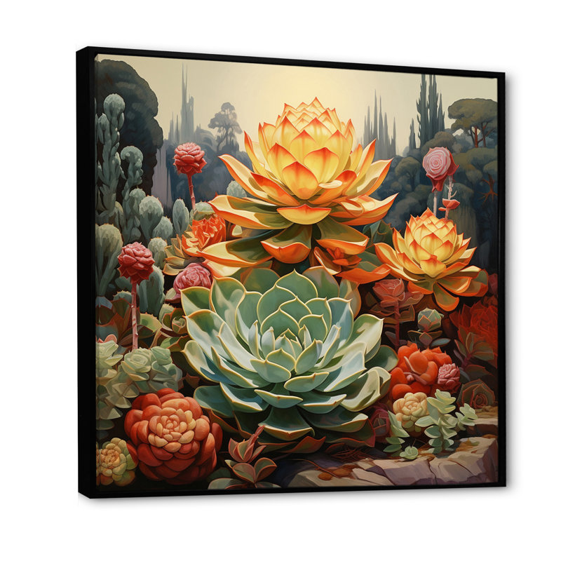 Adda - reproduction sur toile, H 30 po x l 30 po x P 1 po, Cadre flottant noir