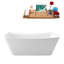 1580mm x 749.3mm Freestanding Soaking Acrylic Bathtub-113023838