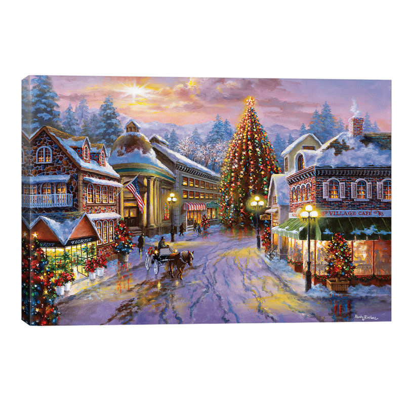 Christmas Eve by Nicky Boehme - Print on Canvas, No Frame, 66.04 cm H x 45.72 cm W x 1.91 cm D