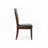 Zilo Cherry Faux Leather Side Chair Set Of 2 With Padded Back